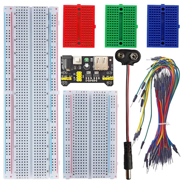 1X(BREADBOARD KIT 830-HOLE Breadboard Module 400-Hole Breadboard + 1 ...