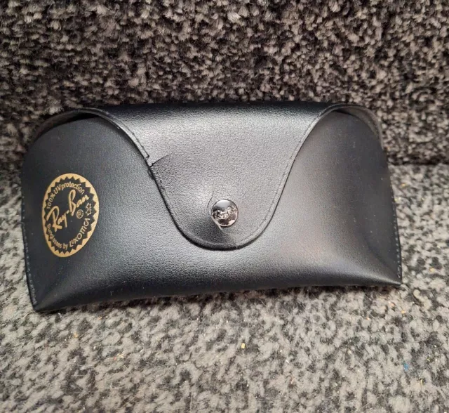 Vintage Black with black interior Ray Ban Sunglasses Case in Used Condition
