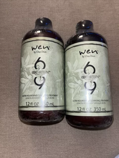 (2) WEN Chaz Dean SixThirteen Ultra Nourishing Cleansing Treatment 12 Oz X2