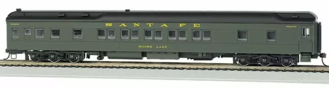 Bachmann HO Scale ~ Santa Fe Passenger Car - 80' Pullman With LED Lights ~ 13901