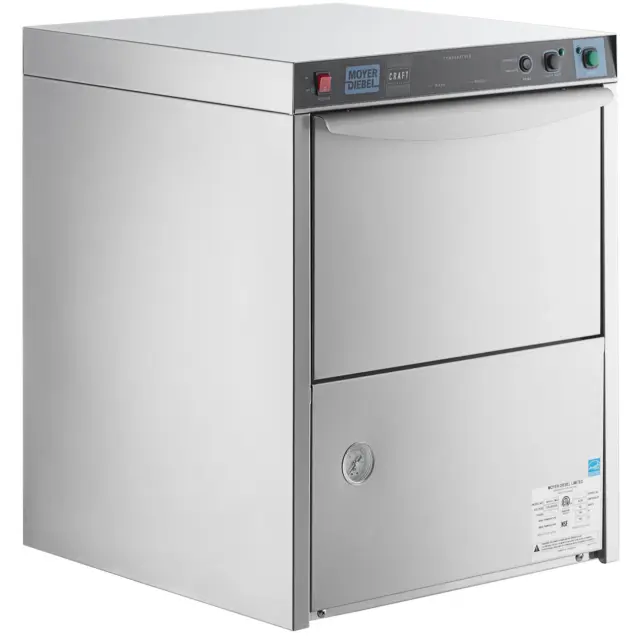 Moyer Diebel Undercounter High Temperature Glass Washer with Booster - 208-240V
