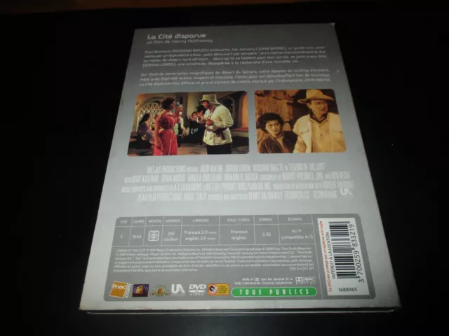 DVD "LA CITE DISPARUE" John WAYNE, Sophia LOREN - western 2