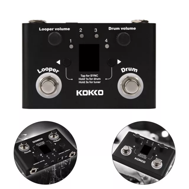 Pédale innovante Kokko Drum Looper 30 tambours USB d'importation/exportation ta