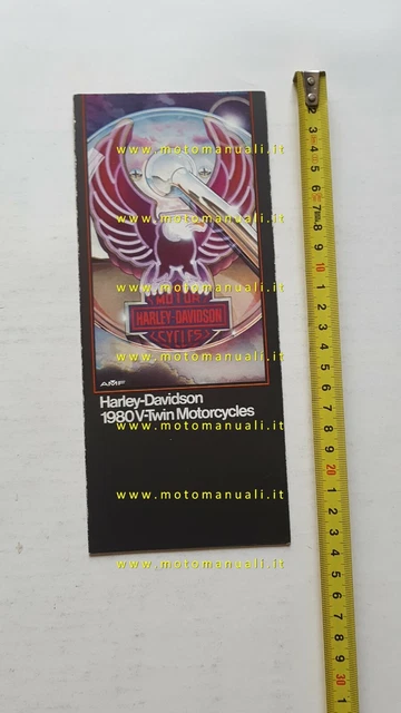 Harley-Davidson catalogo modelli 1980 depliant USA originale brochure