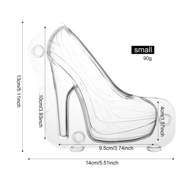 Lady Shoe Cake Decoration 3D Chocolate Mould High Heel Shoes Candy Mold 2