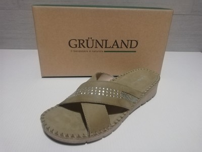 Grunland GRUNLAND CIABATTA SANDALO DONNA ESTATE CI1325-80 PALO MELA TG 40 PELLE 