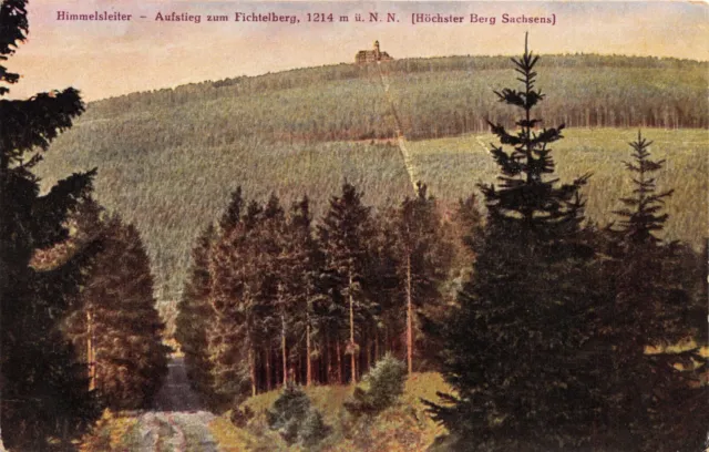 Himmelsleiter Aufstieg À Fichtelberg 1214 M Ü N Allemand Carte Postale