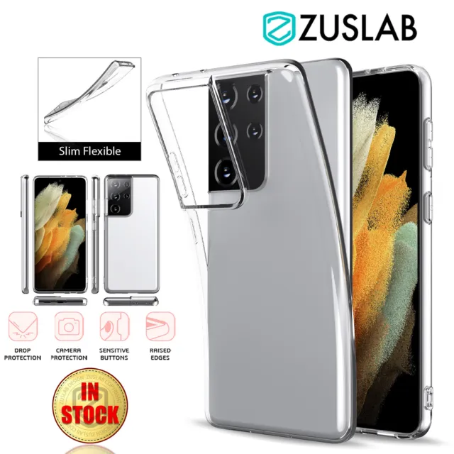 For Samsung Galaxy S21 S20 Plus Ultra S10 Note 10 Case Soft Slim Clear Cover