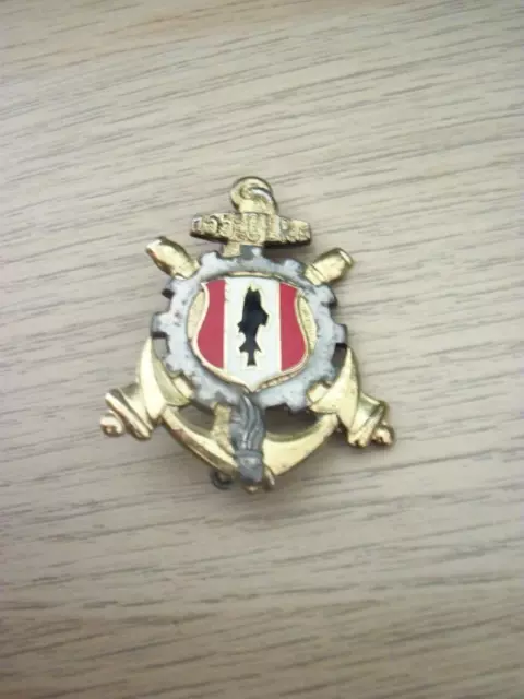 Original Insigne Militaire 155° Compagnie Legere De Reparation Materiel Bon Etat