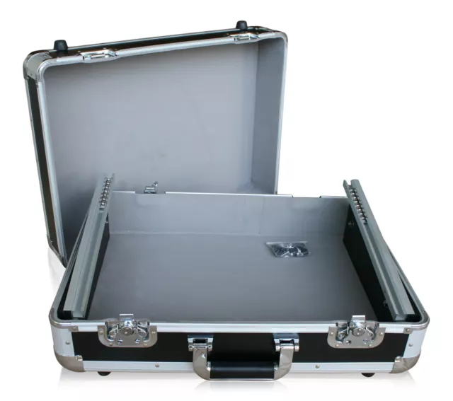 Mixercase 8 HE Mischpult Flightcase DJ Rack Mixer Case Koffer Lichtsteuerung 19"