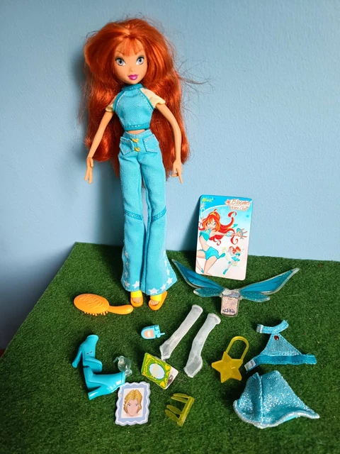 TRÈS RARE POUPÉE Winx Club 2006 Flutter Magic Bloom Arc-En-Ciel Neuve
