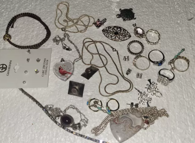 Sterling Silver Jewelry Lot 100 Grams