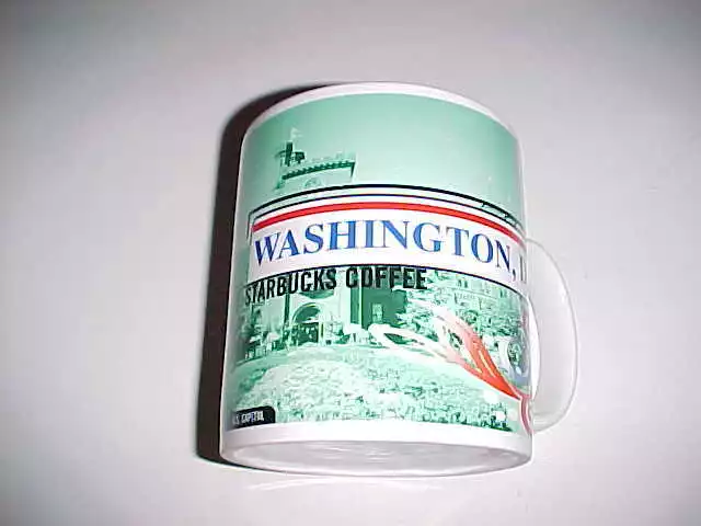 Starbucks Coffee 1999 White Washington D C The White House Lincoln Ceramic Mug