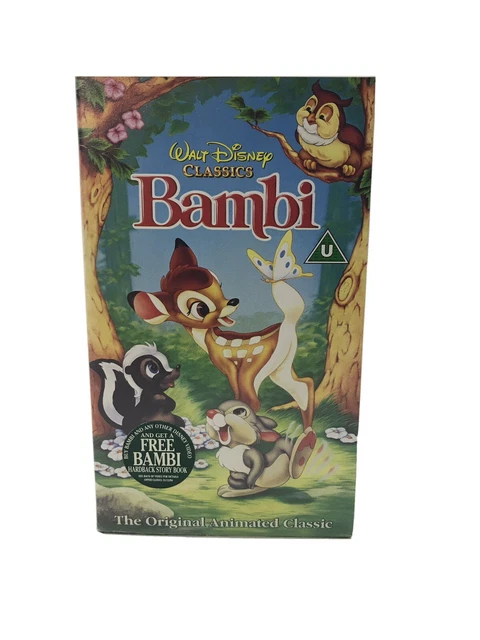 bambi-walt-disney-classics-vhs-video-tape-cassette-1994-eur-5-20