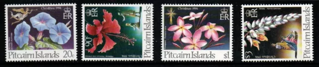 Pitcairn Islands Sg458/61 1994 Christmas Flowers Mnh