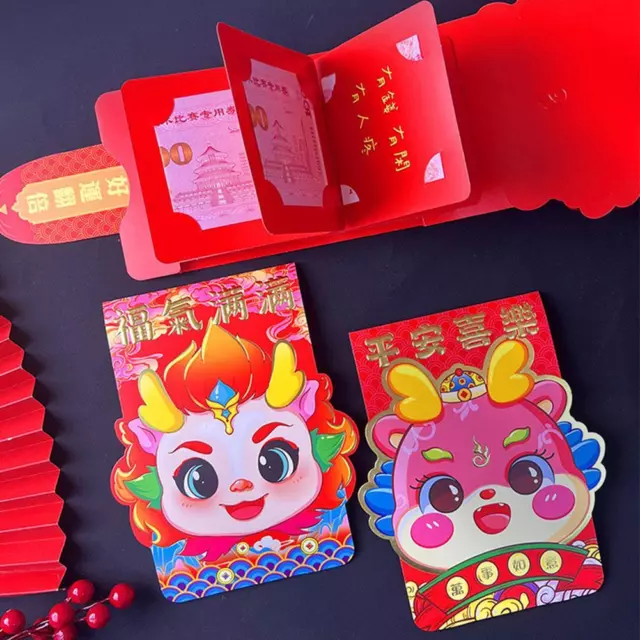 New Year Red Envelope Lucky Money DIY Spring Festival Pull Red Envelope
