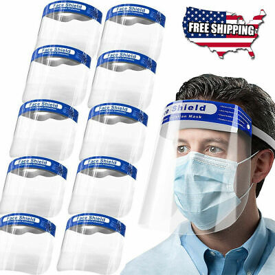 Safety Full FaceShield Reusable Clear Washable Face Anti-Splash