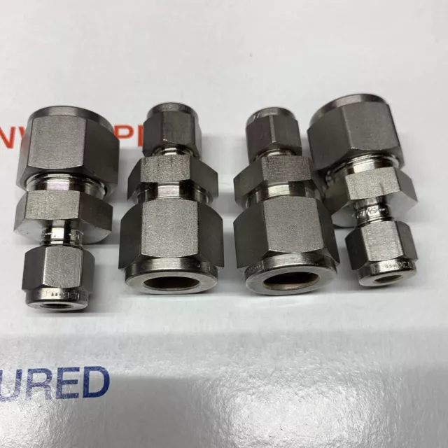New Swagelok SS-810-6-4 1/2” x 1/4” Stainless Steel Union