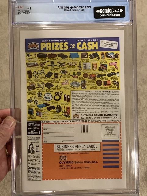 The Amazing Spider-Man #209/CGC Universal 9.2 White Pages/1st Calypso 3