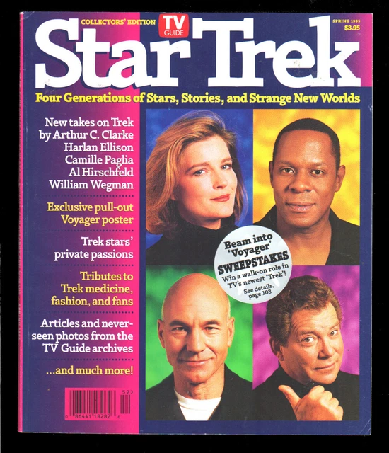Vintage: Spring 1995 Tv Guide - Star Trek: Four Generations (Large Size Edition)