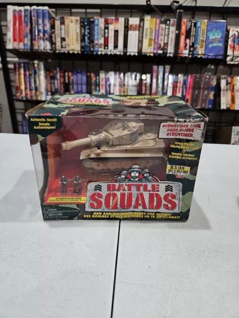 1998 Galoob Battle Squads Sturmtiger Tank 🇺🇸 BOX IS ROUGH SHAPE, LOOK AT PICS