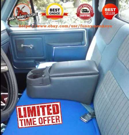 TRUCK CENTER CONSOLE Minivan Universal Car Bench Seat Auto Organizer Cup  Storage $109.98 - PicClick