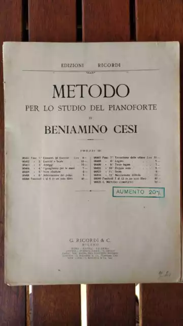 Metodo per lo studio del pianoforte