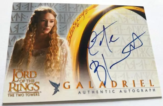 The Lord Of The Rings - The Two Towers Auto Card Cate Blanchett (Topps 2002)#A46
