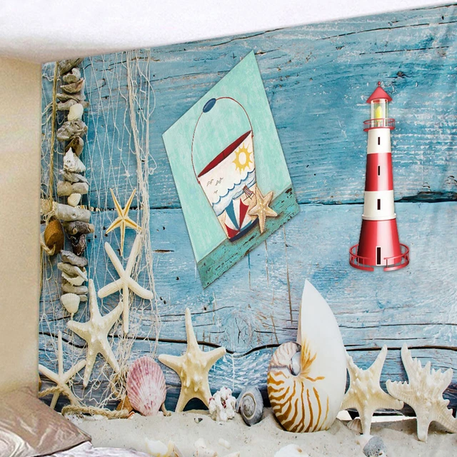 150*130CM BohemianCreative Wooden Board Wall Hanging Bedding Tapestry Wall