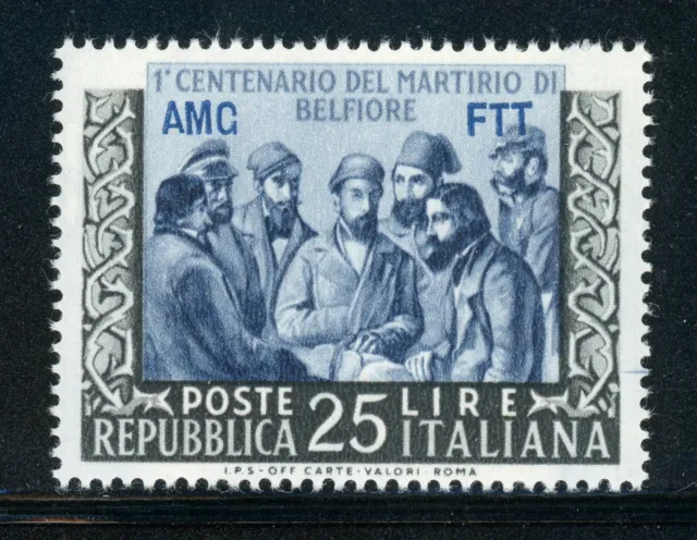 AMG-FTT Trieste MNH: Scott #162 25l Martyrs of BELFIORE CV$4+