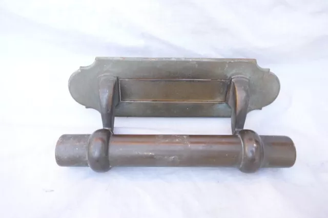 Antique French Large Brass Letterbox+Door Pull Handle 1900s/1920s Old Chateau