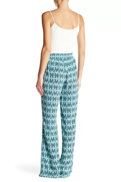 Joie Isabeli Printed Silk Pants Haze Blue Size M 2