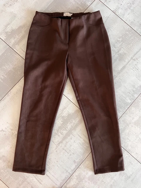 House of Bruar brown suede leggings uk 16