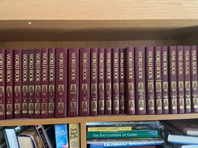 World Book Encyclopedia set 1990