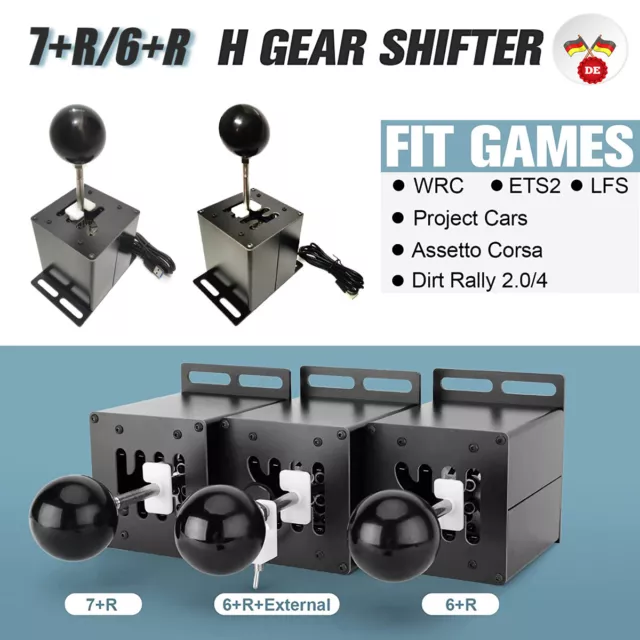 PC/USB Racing Games H Gear Shifter für Logitech  G29 G27 G25 G920 T300RS/GT DE