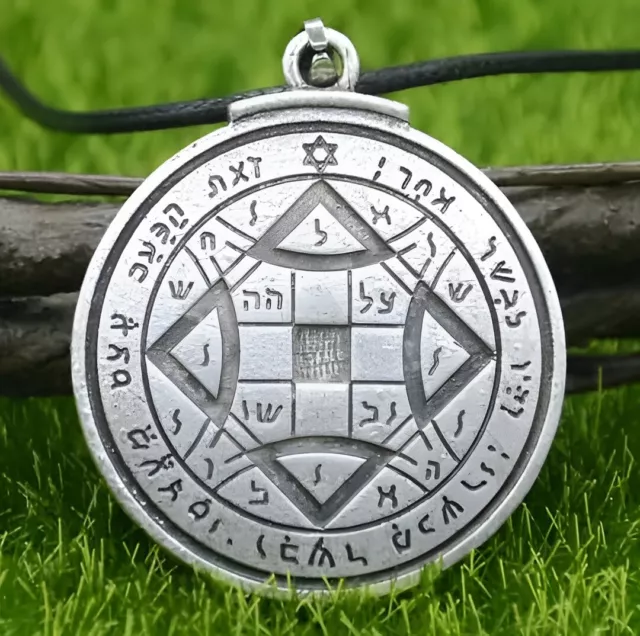 Good Luck Pursuit of Love Talisman Key of Solomon Kabbalah Seal Pendant Necklace