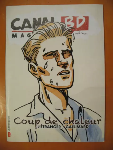 CANAL BD Magazine N° 89 d'Avril/Mai/2013. Coup de chaleur: L'étranger. Gallimard