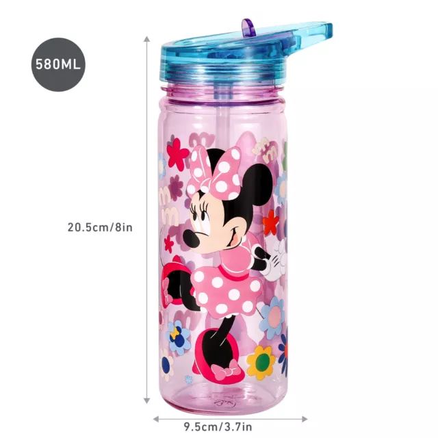 Minnie Mouse Kids Childrens 580ml Ecozen Reusable Water Bottle, BPA Free 2