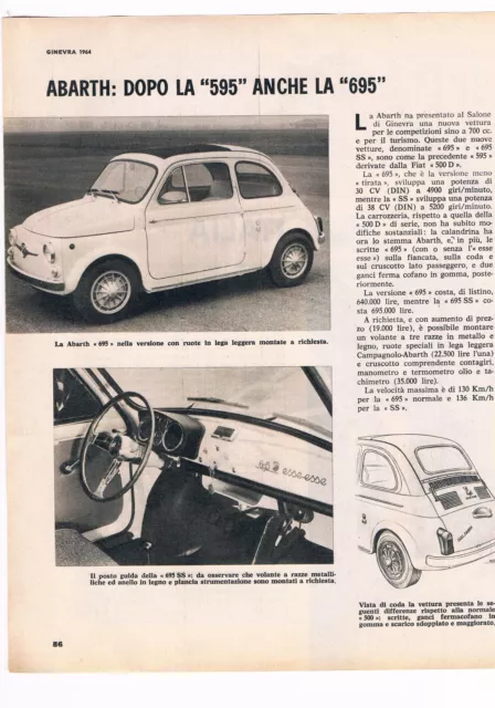 # Articolo Fiat Abarth 500 - 595 -  850 Ot - 1000 '61 - 1964 Entra E Vedi Altri