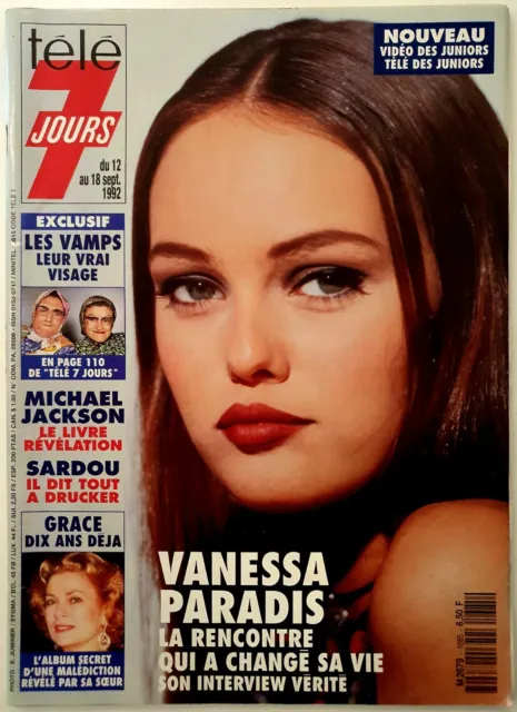 Télé 7 Jours N°1685 Du 12/09 Au 18/09/1992 : Vanessa Paradis / M. Jackson [Tbe]