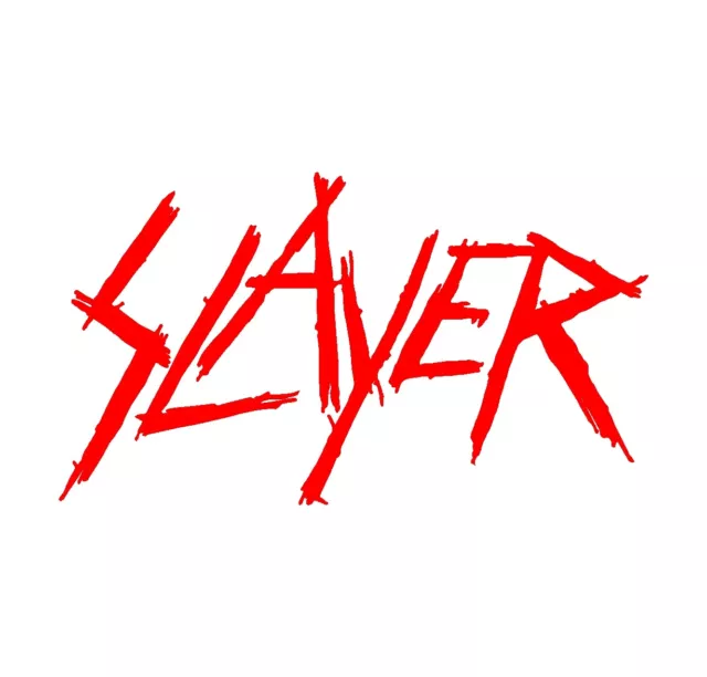 Calcomanía de vinilo Slayer impensible ventana para coche camión guitarra portátil pegatina