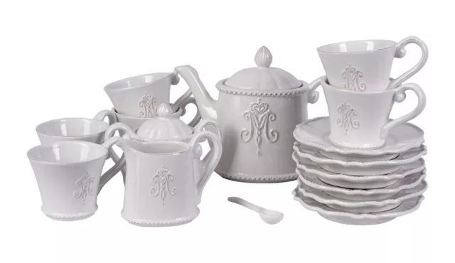 Servicio de Café Mesa 15tlg Set Vajilla Set de Vajilla Porcelana Tazas