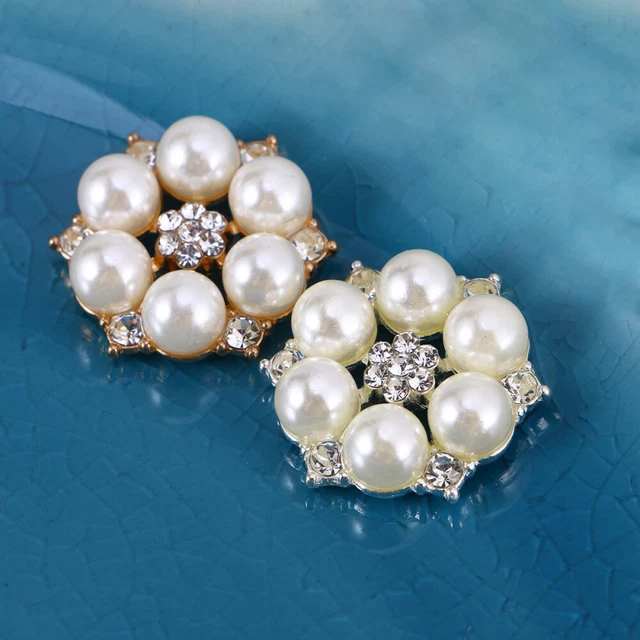20 Pcs Perlenverzierungen Zum Basteln Strass-Knöpfe Strassknöpfe Für Frauen