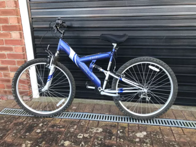 Blue apollo mountain bike cheap