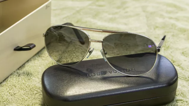 LOUIS VUITTON ATTITUDE Pilote Sunglasses Z0340U 100% Authentic - Silver  $479.99 - PicClick