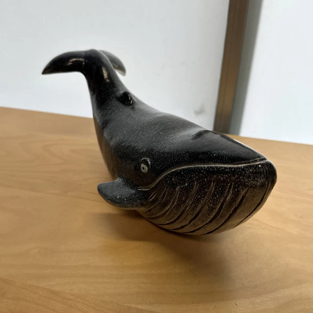Verrückter Ton Buckelwal 13" Raku Keramikfigur von Gerhard de Beer S. Africa 3