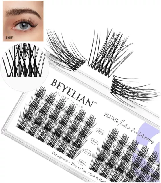 Cluster Lashes Individual Eyelashes 48Pcs C Curl Extension False Mixed Length