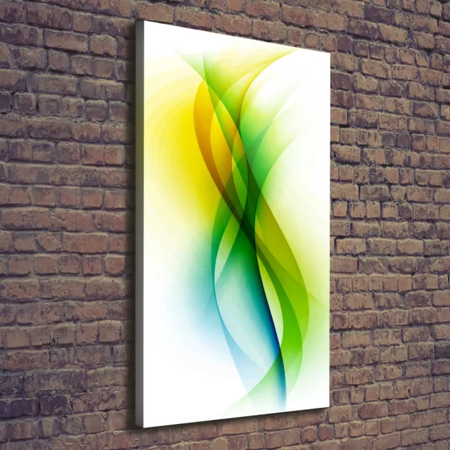 Leinwand-Bild Kunstdruck Hochformat 70x140 Bilder Abstrakte Wellen