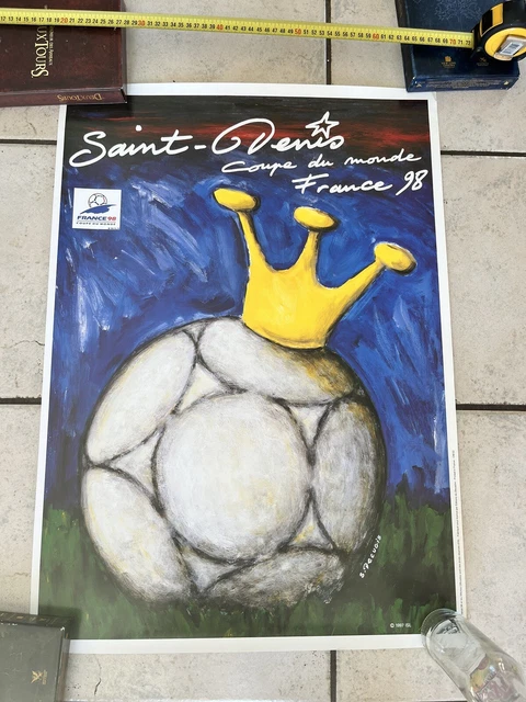 Affiche Originale Coupe Du Monde 1998 – France Vs ? , Saint-Denis, Poster Foot