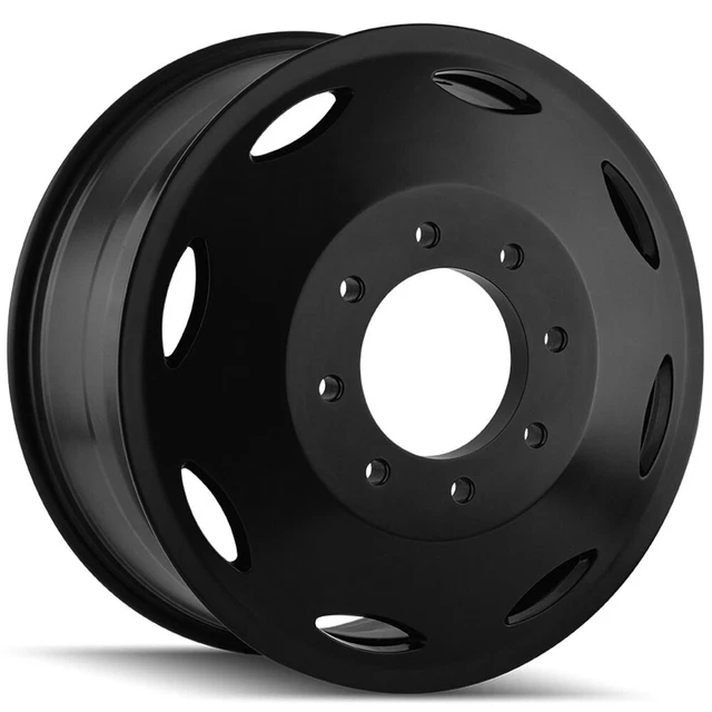 Cali Off-Road 9110D Summit Dually Inner 22x8.25 8x210 +115mm Satin Black Wheel